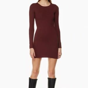 Babaton Contour Maroon Dress